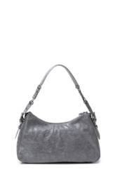 Bolsa Hobo Bag Magnolia Ellus Cinza Claro