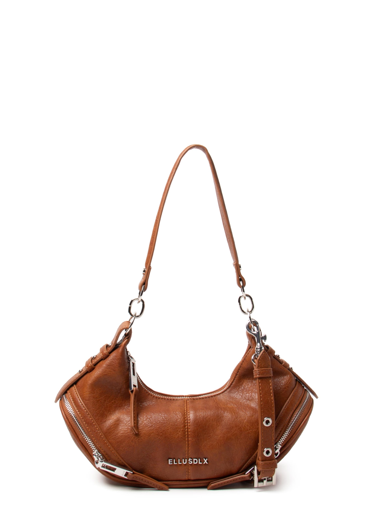 Bolsa Hobo Bag Melina Ellus Caramelo