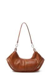 Bolsa Hobo Bag Melina Ellus Caramelo