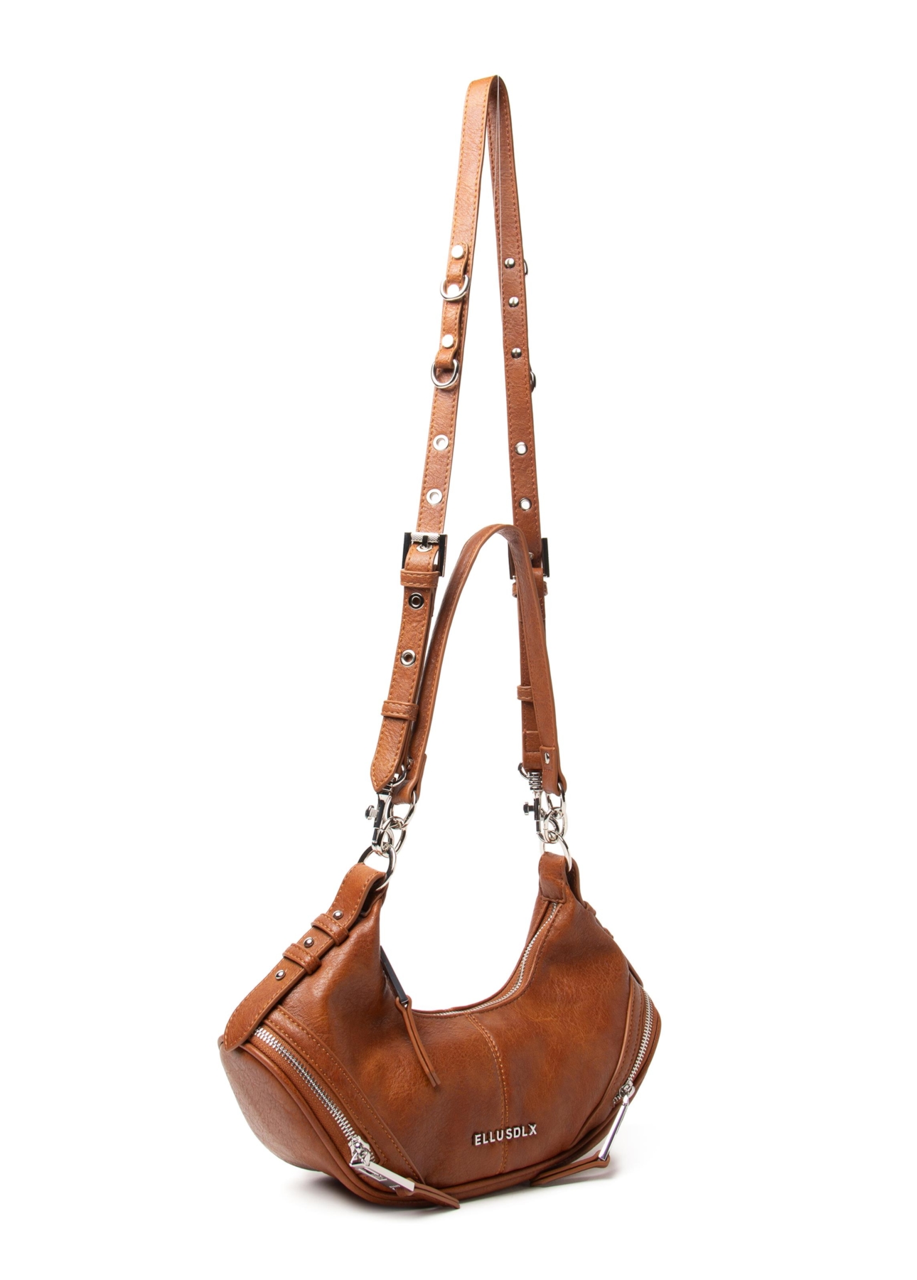 Bolsa Hobo Bag Melina Ellus Caramelo