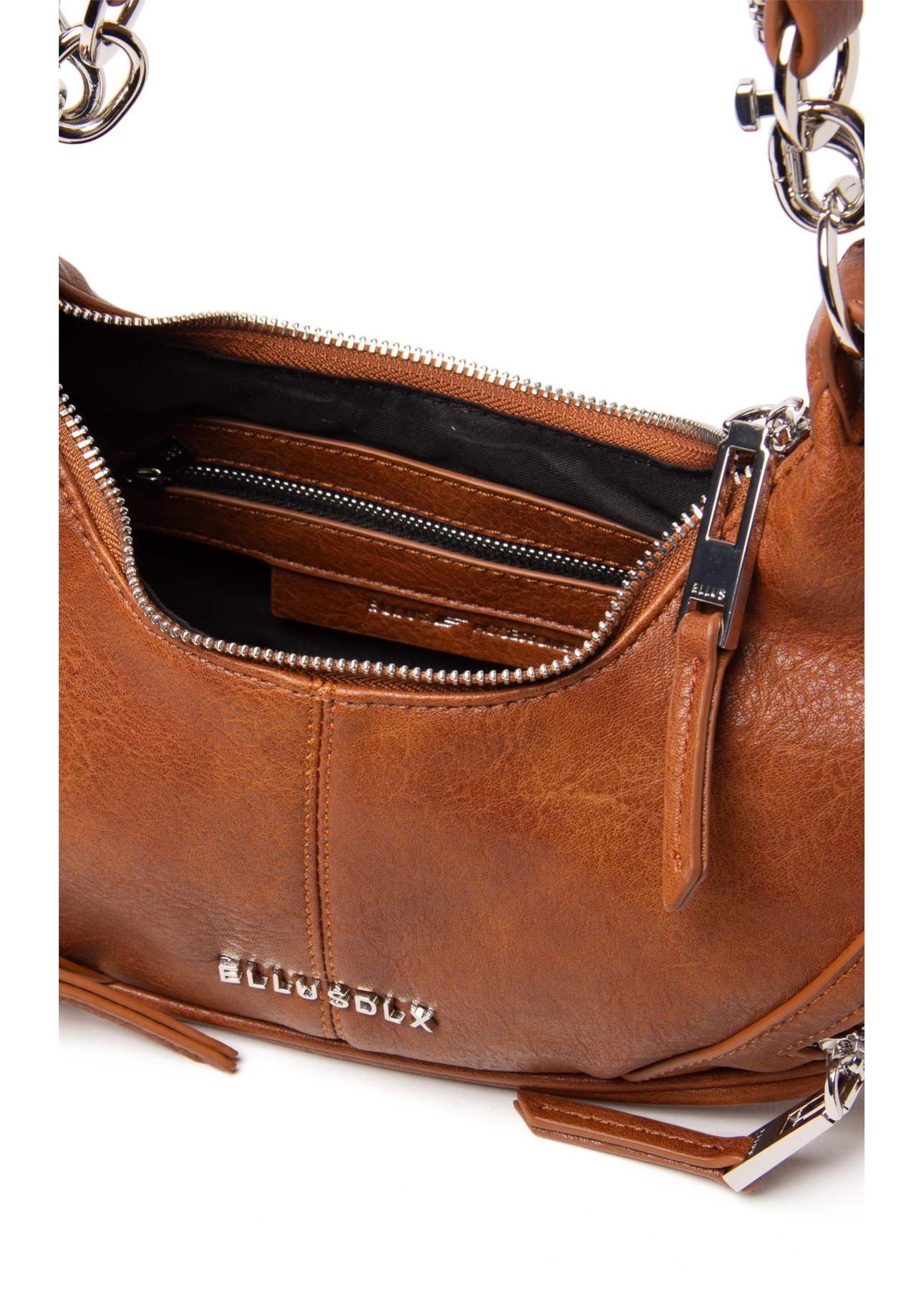 Bolsa Hobo Bag Melina Ellus Caramelo
