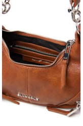 Bolsa Hobo Bag Melina Ellus Caramelo