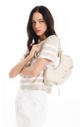 Bolsa Hobo Bag Melina Ellus Off White