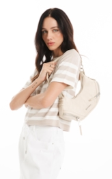 Bolsa Hobo Bag Melina Ellus Off White