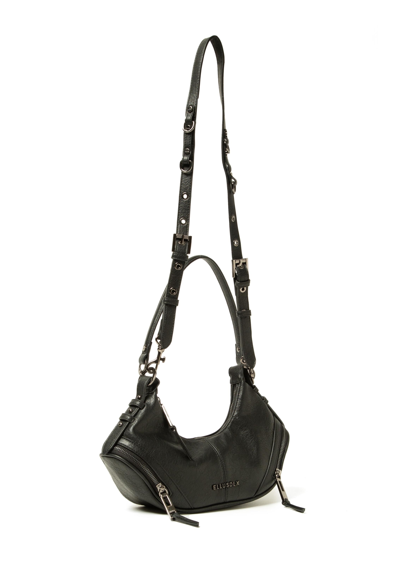 Bolsa Hobo Bag Melina Ellus Preto