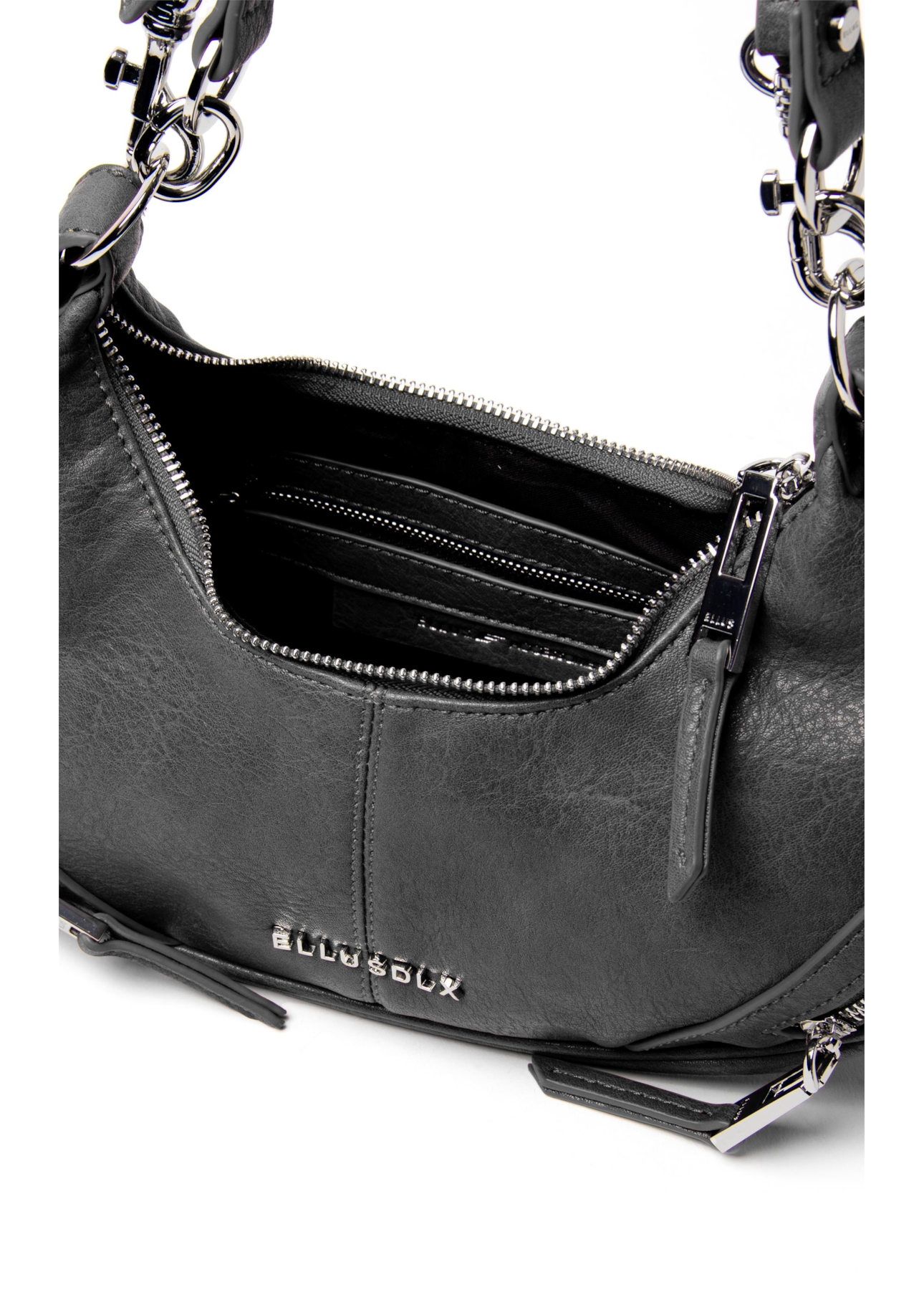 Bolsa Hobo Bag Melina Ellus Preto