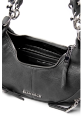Bolsa Hobo Bag Melina Ellus Preto