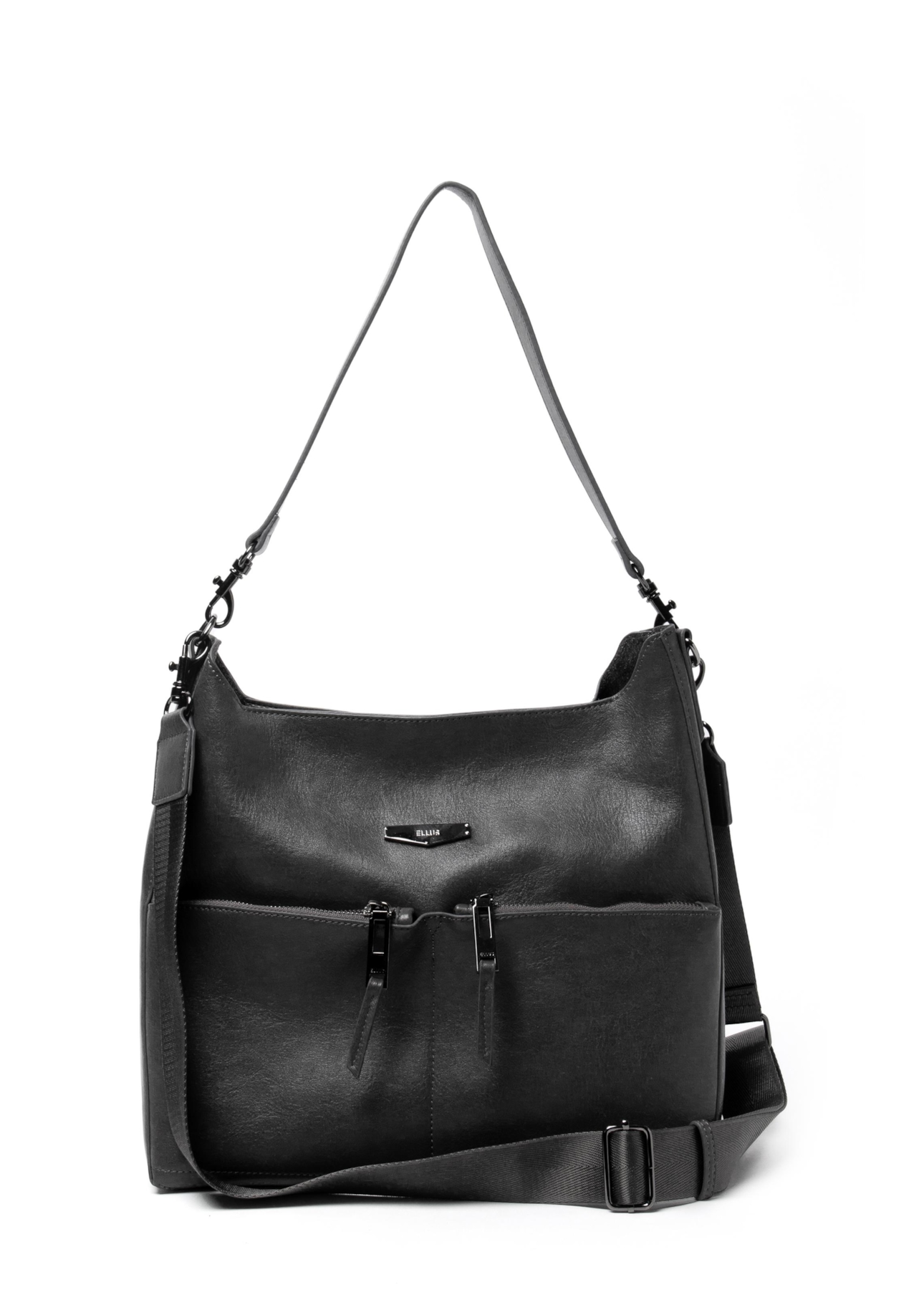 Bolsa Hobo Bag Utilitary Ellus Grafite