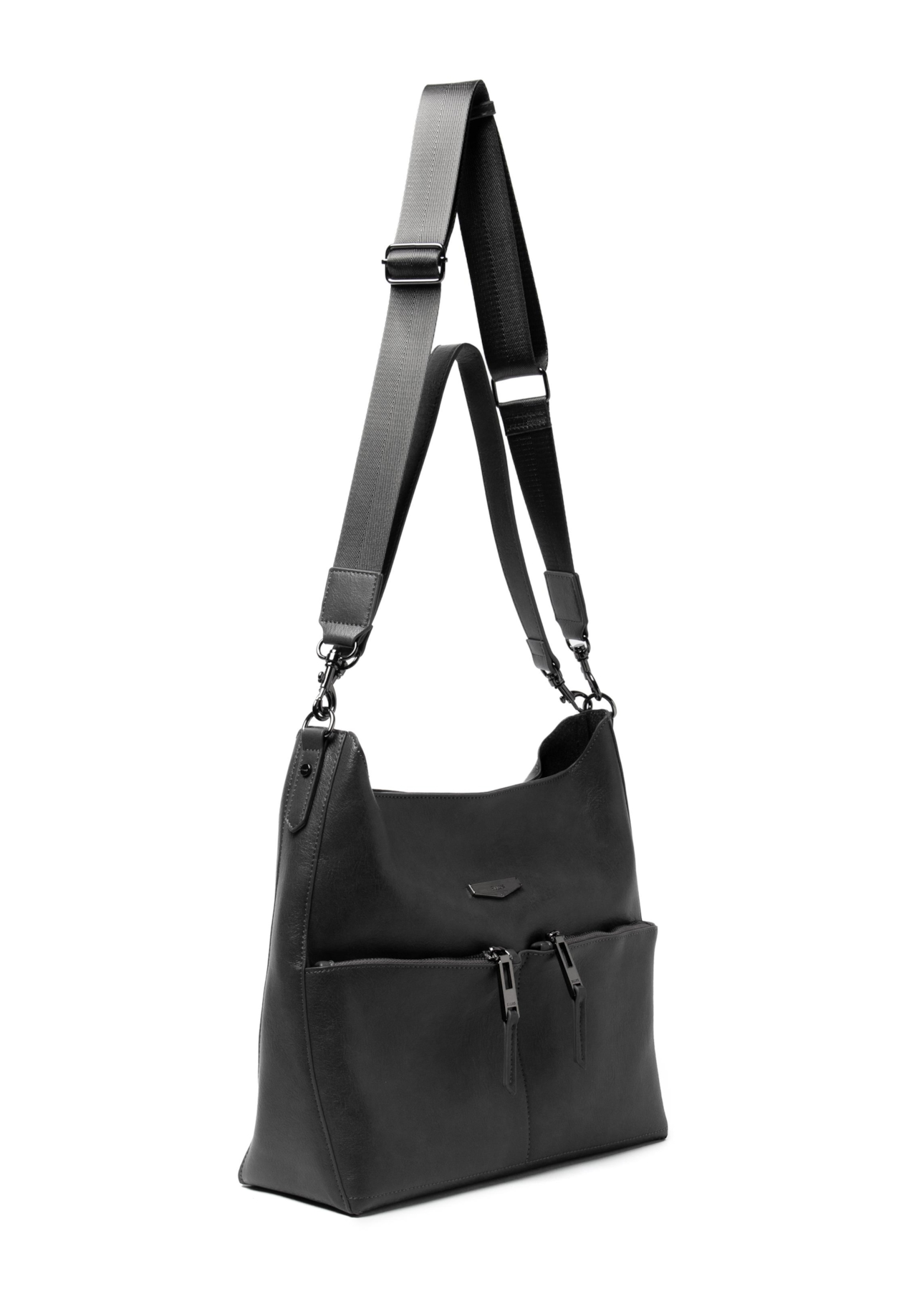 Bolsa Hobo Bag Utilitary Ellus Grafite