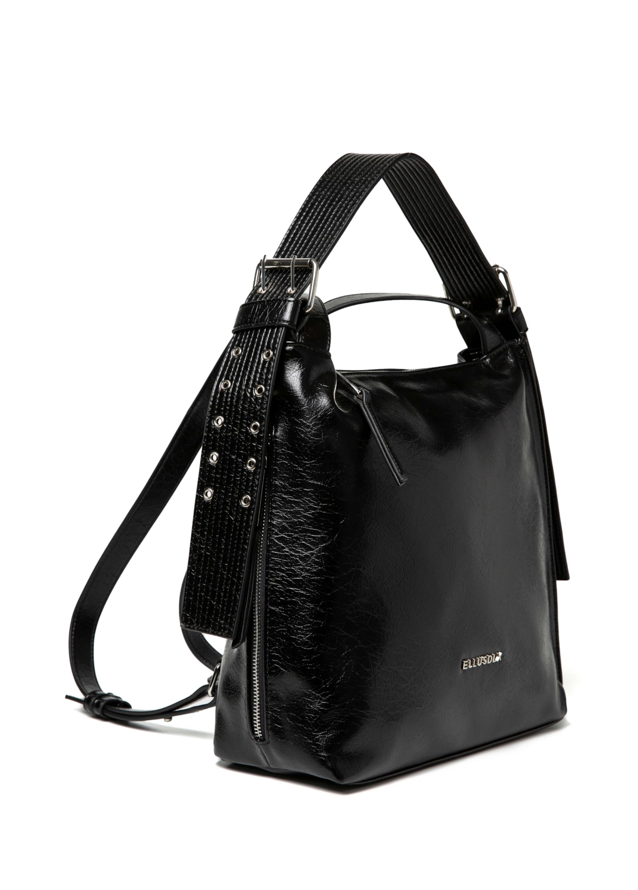 Bolsa Hobo e Mochila Ellus Preto