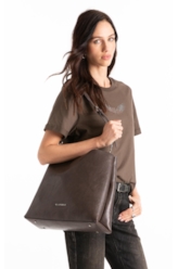 Bolsa Hobo Millie Ellus Dark Brown