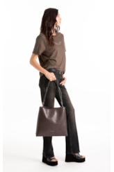 Bolsa Hobo Millie Ellus Dark Brown
