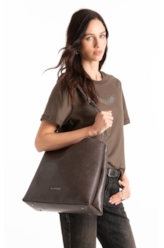Bolsa Hobo Millie Ellus Dark Brown