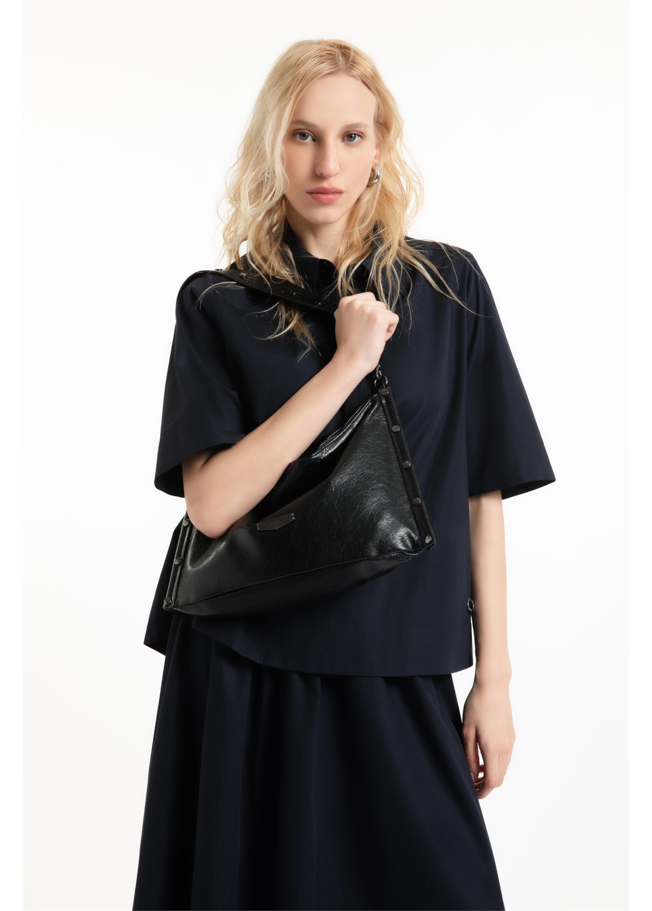 Bolsa Marthina Shoulder Bag Preto