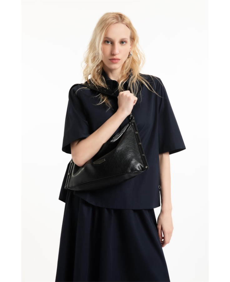 Bolsa Marthina Shoulder Bag Preto