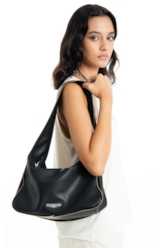 Bolsa Maxi Bolsa Hobo Wanda Ellus Preto