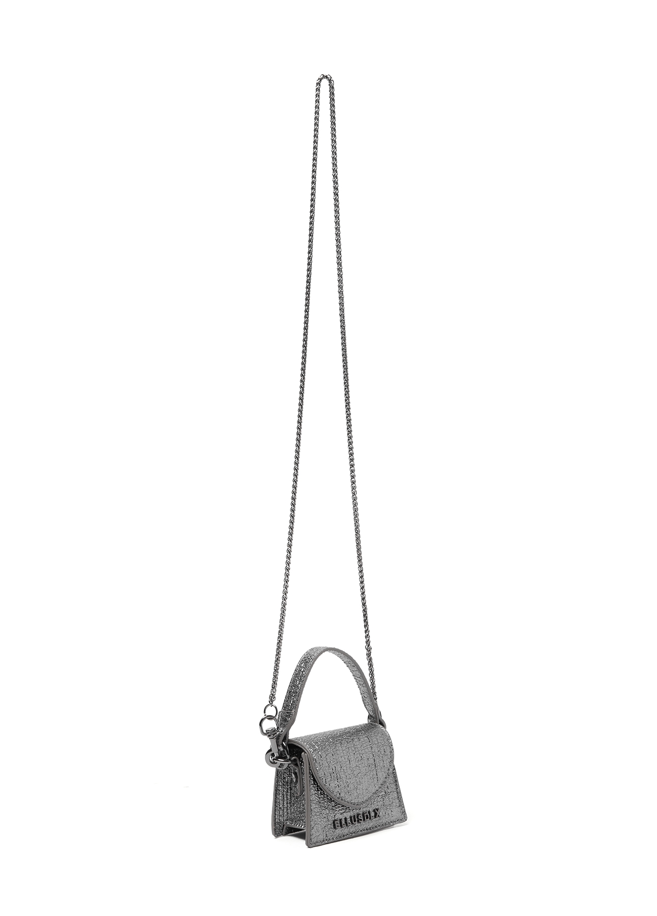 Bolsa Mini Crossbody Bag Sophia Silver Gray