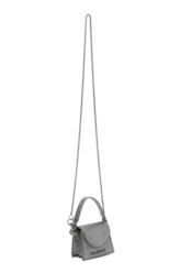 Bolsa Mini Crossbody Bag Sophia Silver Gray