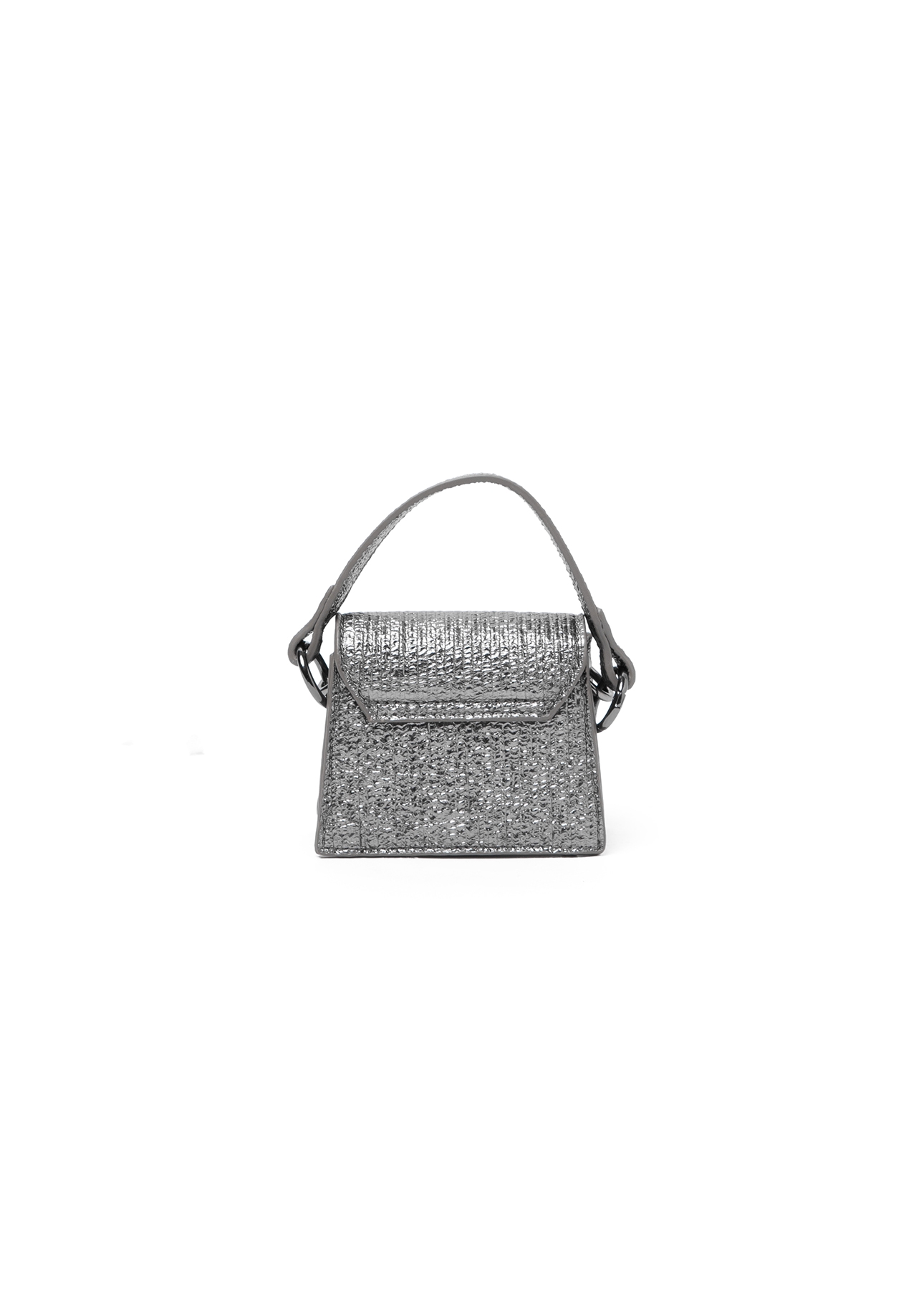 Bolsa Mini Crossbody Bag Sophia Silver Gray