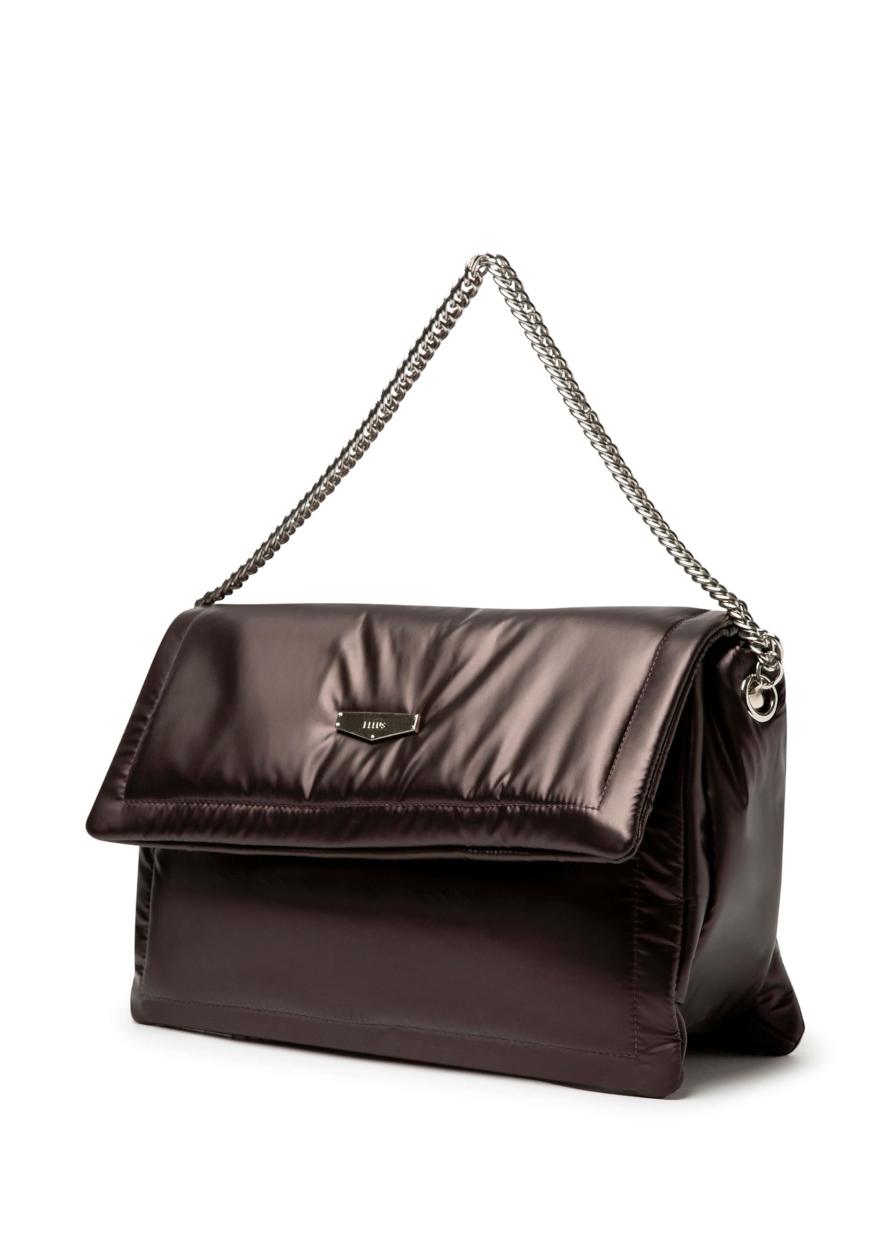 Bolsa New Nylon Puffer Bag Ellus Dark Wine