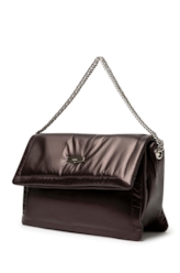 Bolsa New Nylon Puffer Bag Ellus Dark Wine
