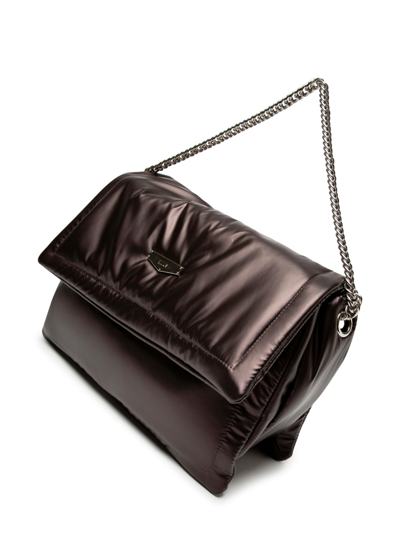 Bolsa New Nylon Puffer Bag Ellus Dark Wine