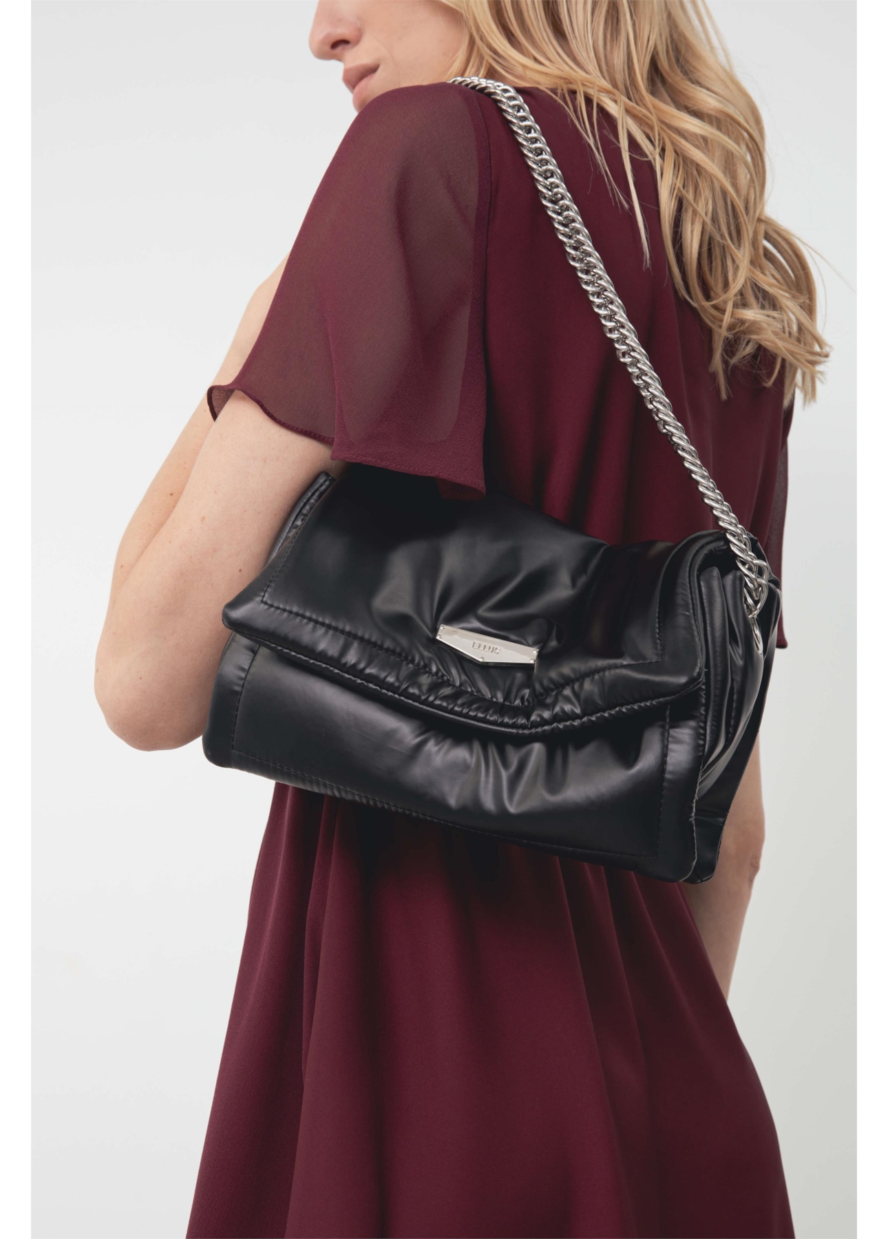 Bolsa New Nylon Puffer Bag Ellus Preto