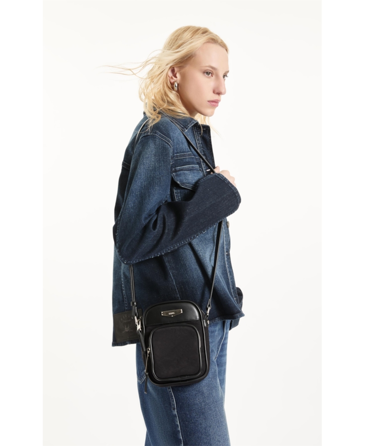 Bolsa Nylon Camera Bag Valerie Preto