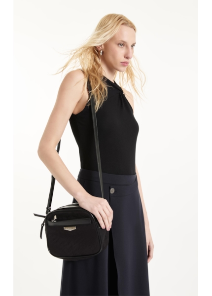 Bolsa Nylon Crossbody Valerie Preto