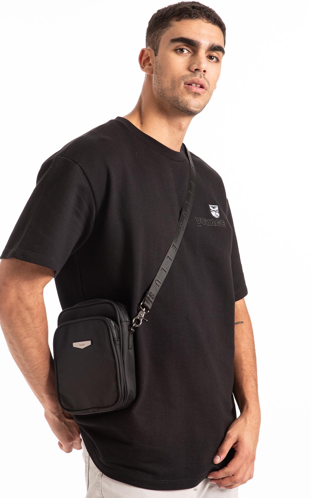 épine pouch Pocket bag black Bolsa Pouch Bag Nylon Preto