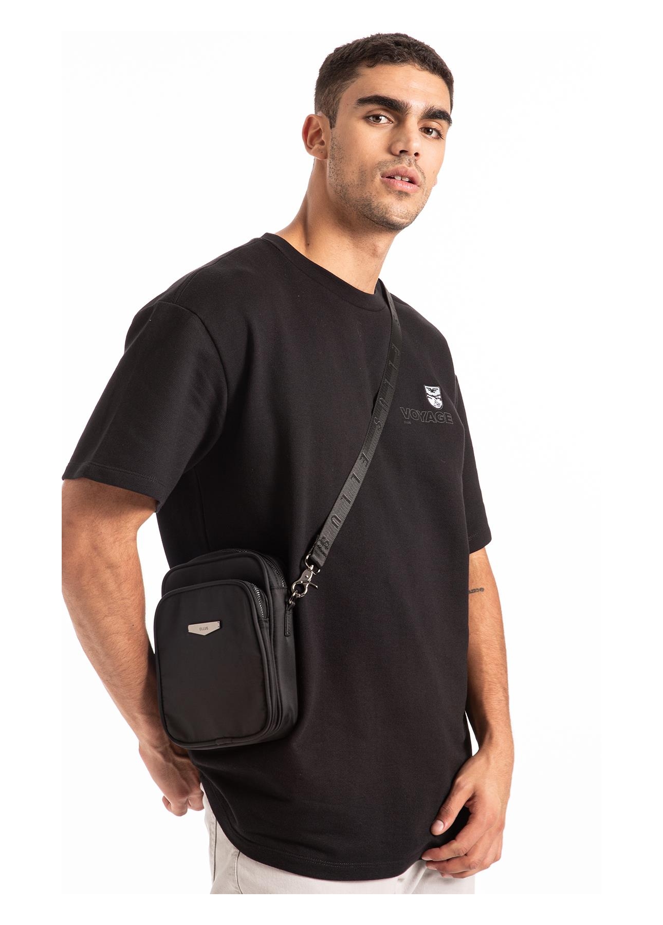 Bolsa Pouch Bag Nylon Preto