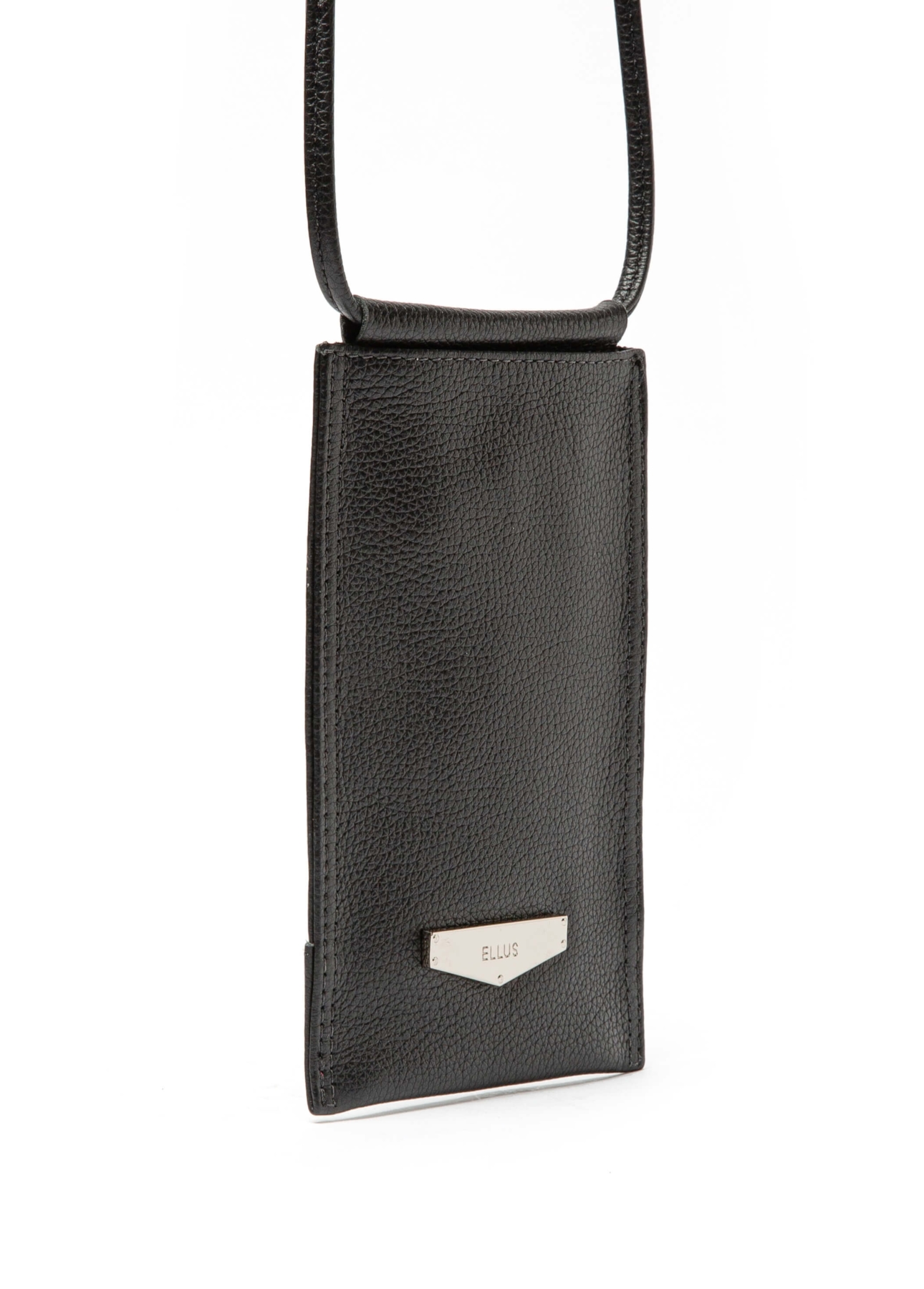 Bolsa Pouch Basic Leather Ellus Preto