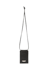 Bolsa Pouch Basic Leather Ellus Preto