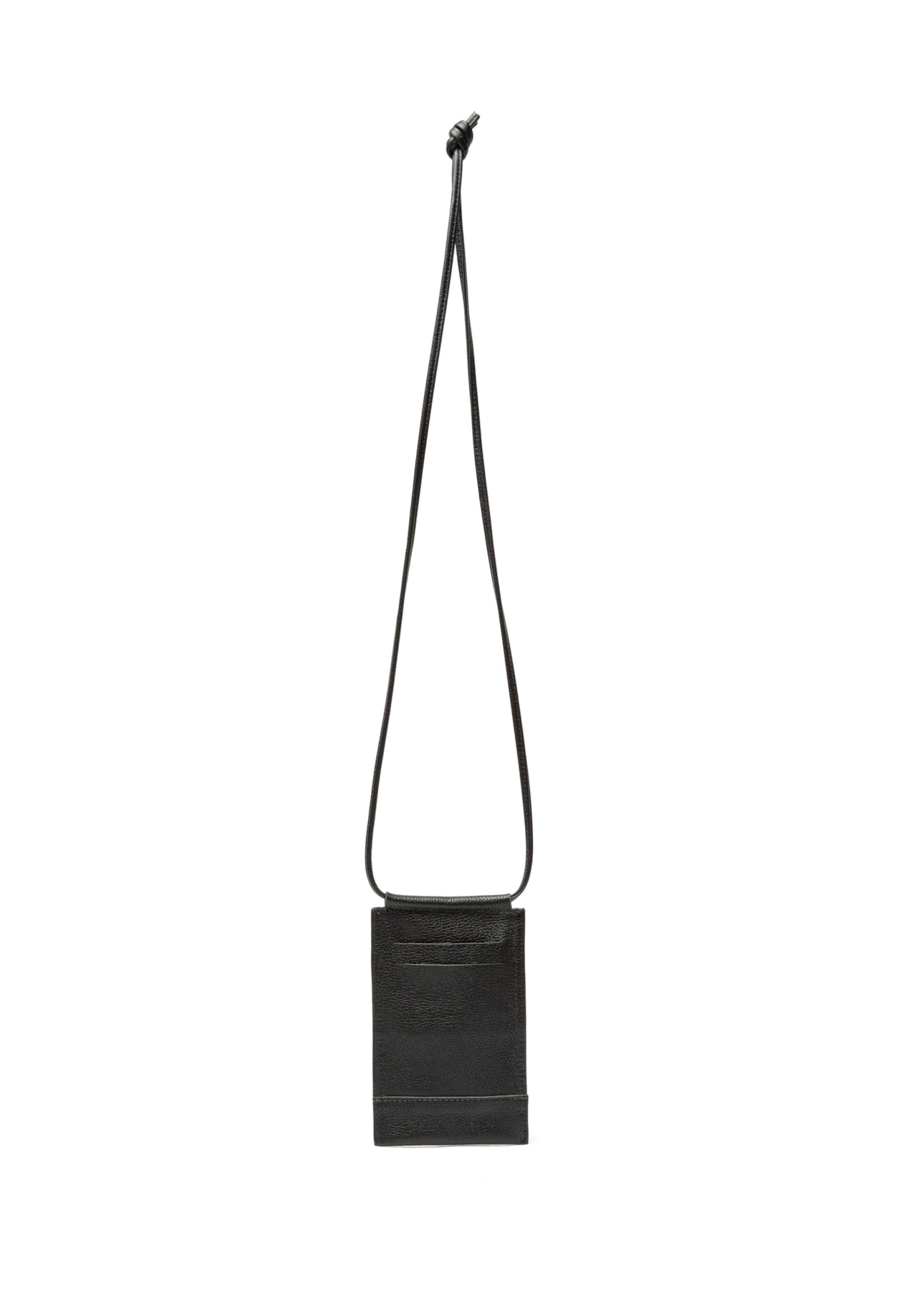 Bolsa Pouch Basic Leather Ellus Preto