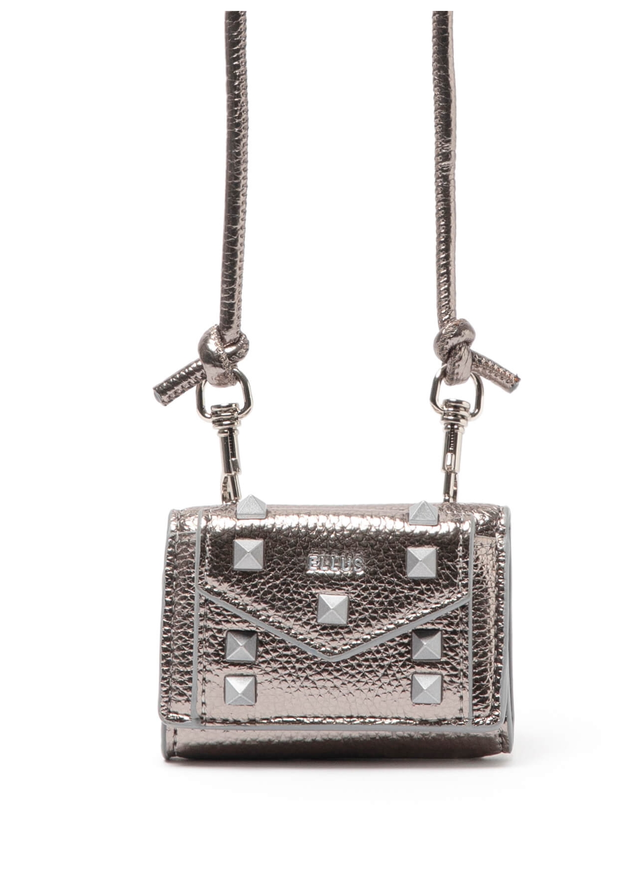 Bolsa Rachel Small Wallet Ellus Silver Gray