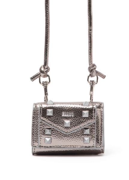 Bolsa Rachel Small Wallet Ellus Silver Gray