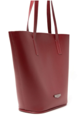 Bolsa Shopping Bag Ellus Leather Bordeaux