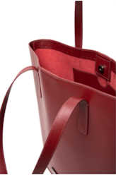 Bolsa Shopping Bag Ellus Leather Bordeaux