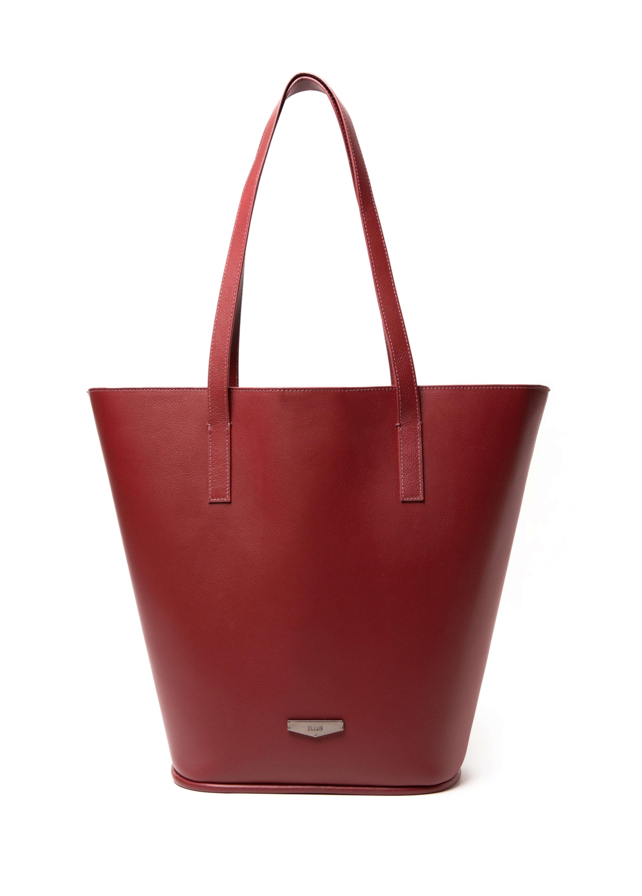 Bolsa Shopping Bag Ellus Leather Bordeaux