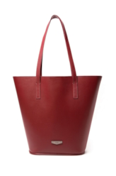 Bolsa Shopping Bag Ellus Leather Bordeaux