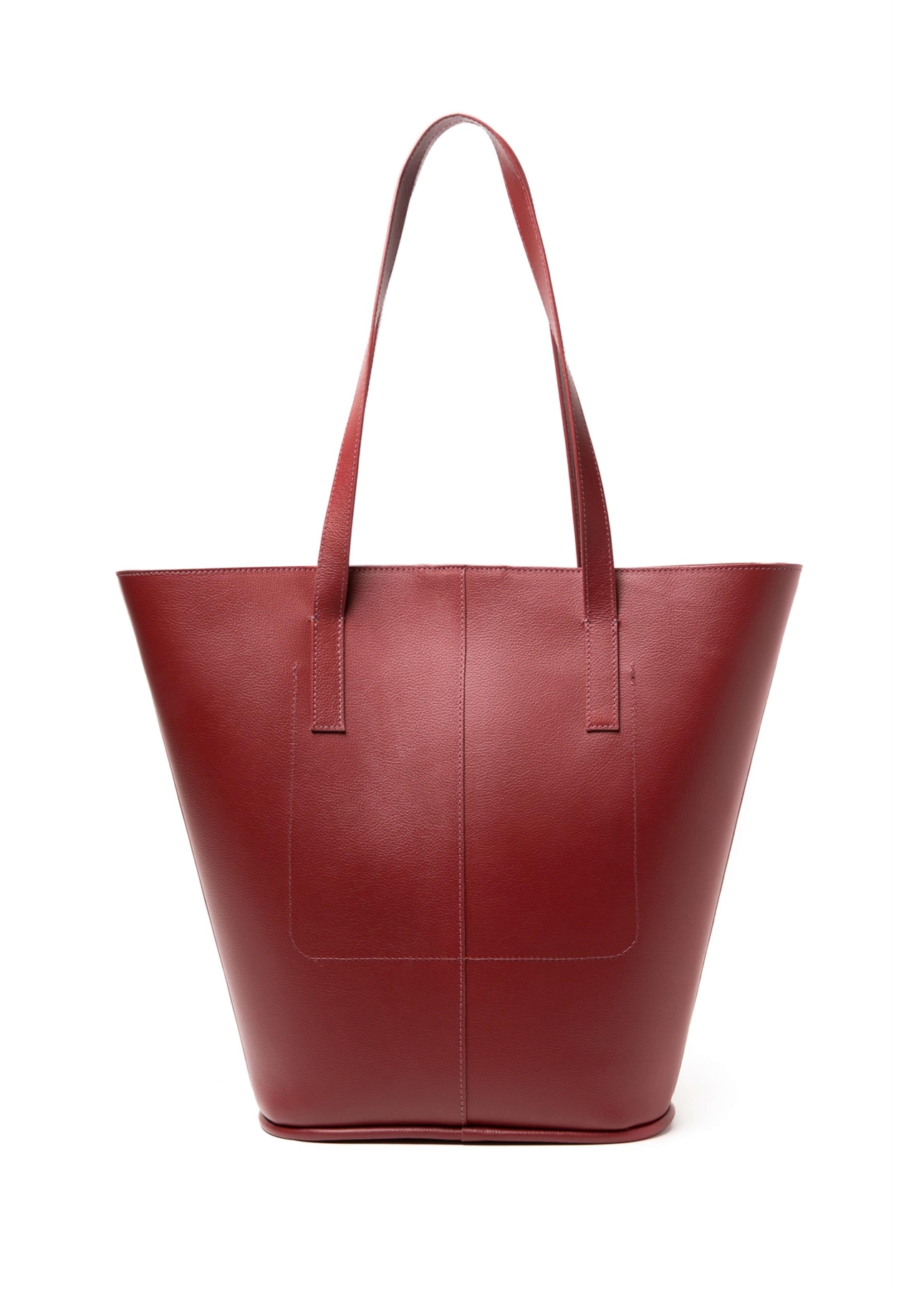 Bolsa Shopping Bag Ellus Leather Bordeaux