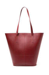 Bolsa Shopping Bag Ellus Leather Bordeaux