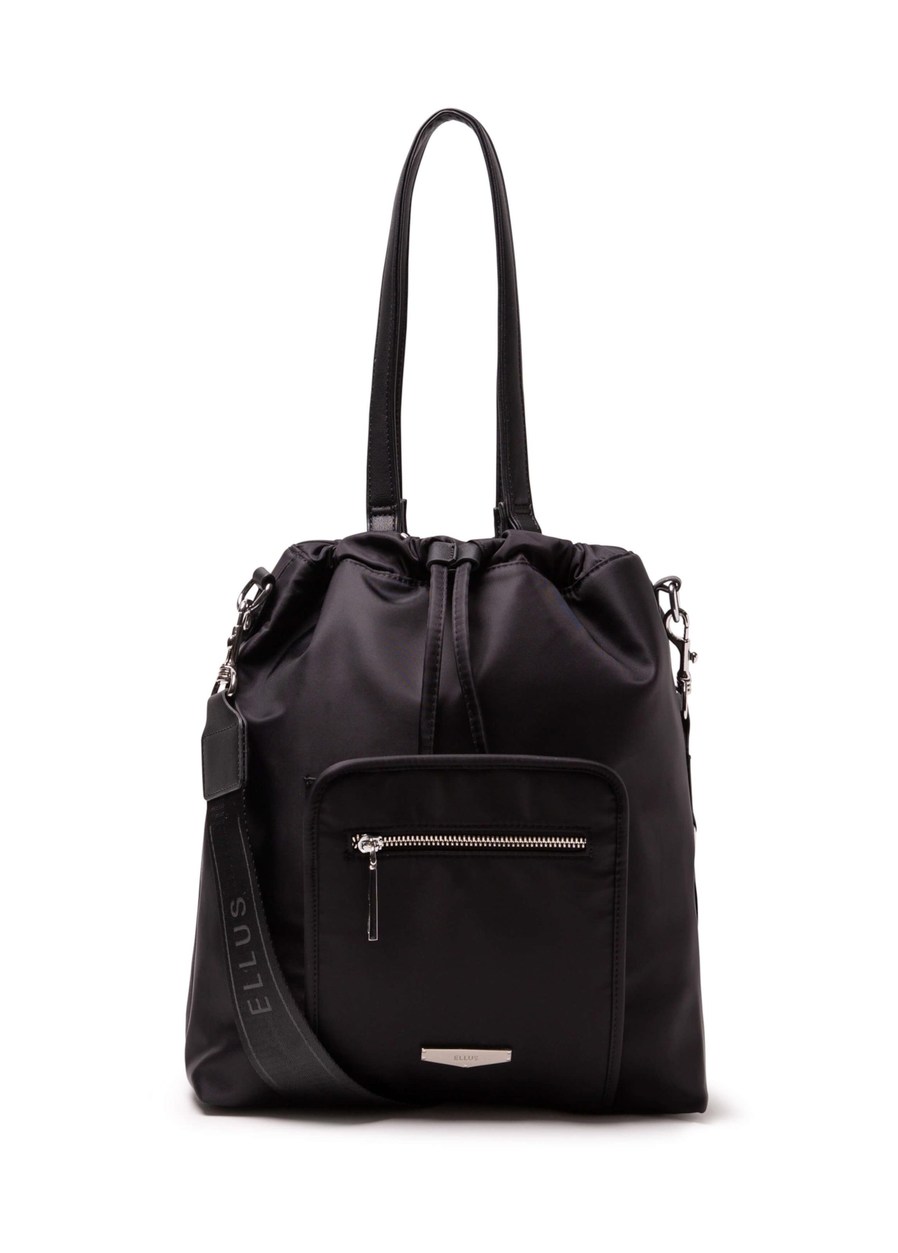Bolsa Shopping Bag Nylon Crimp Ellus Preto