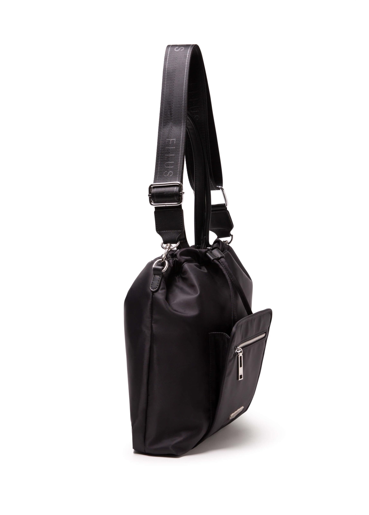 Bolsa Shopping Bag Nylon Crimp Ellus Preto
