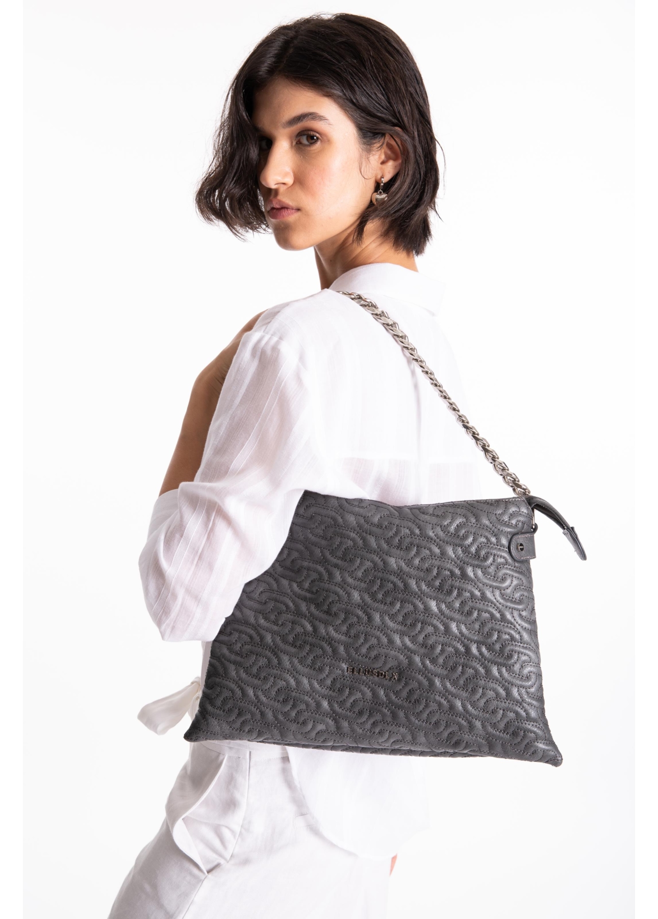 Bolsa Shoulder Bag Avril Ellus Grafite