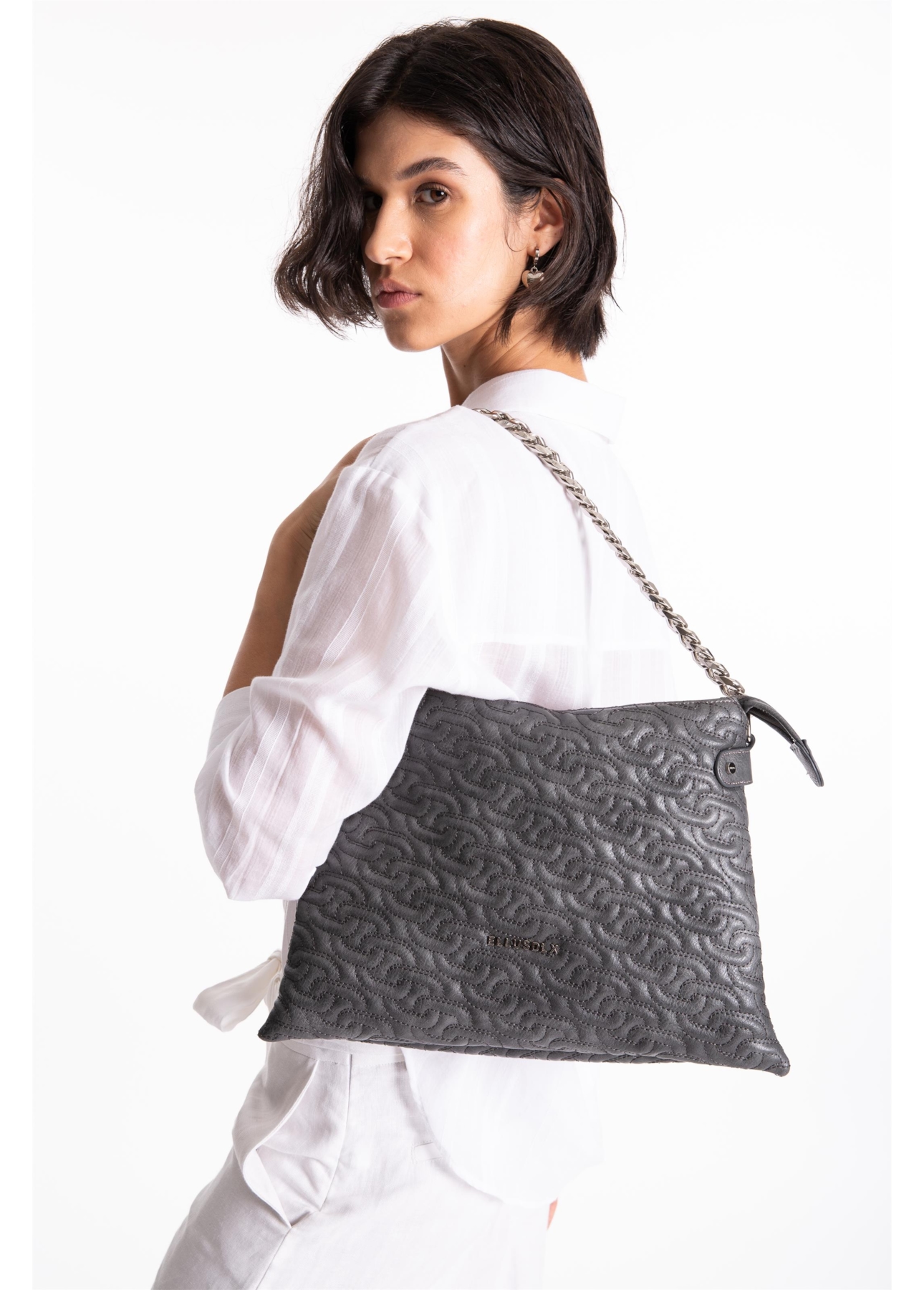 Bolsa Shoulder Bag Avril Ellus Grafite