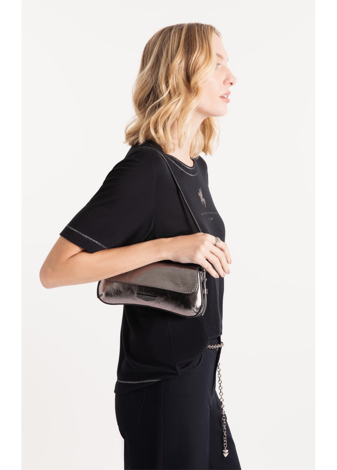 Bolsa Shoulder Bag Evie Ellus Grafite