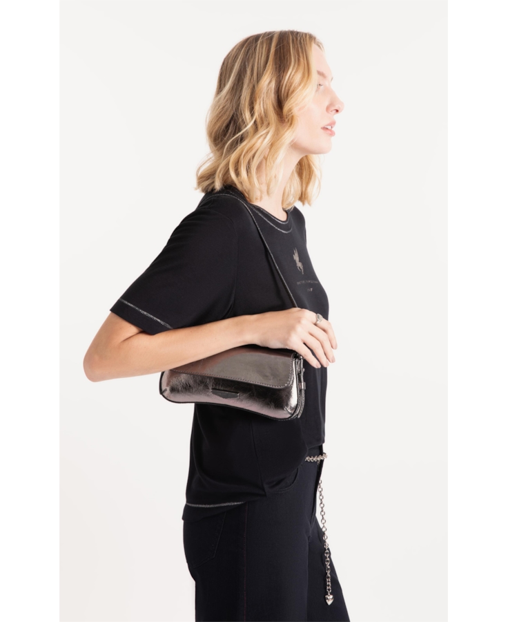 Bolsa Shoulder Bag Evie Ellus Grafite