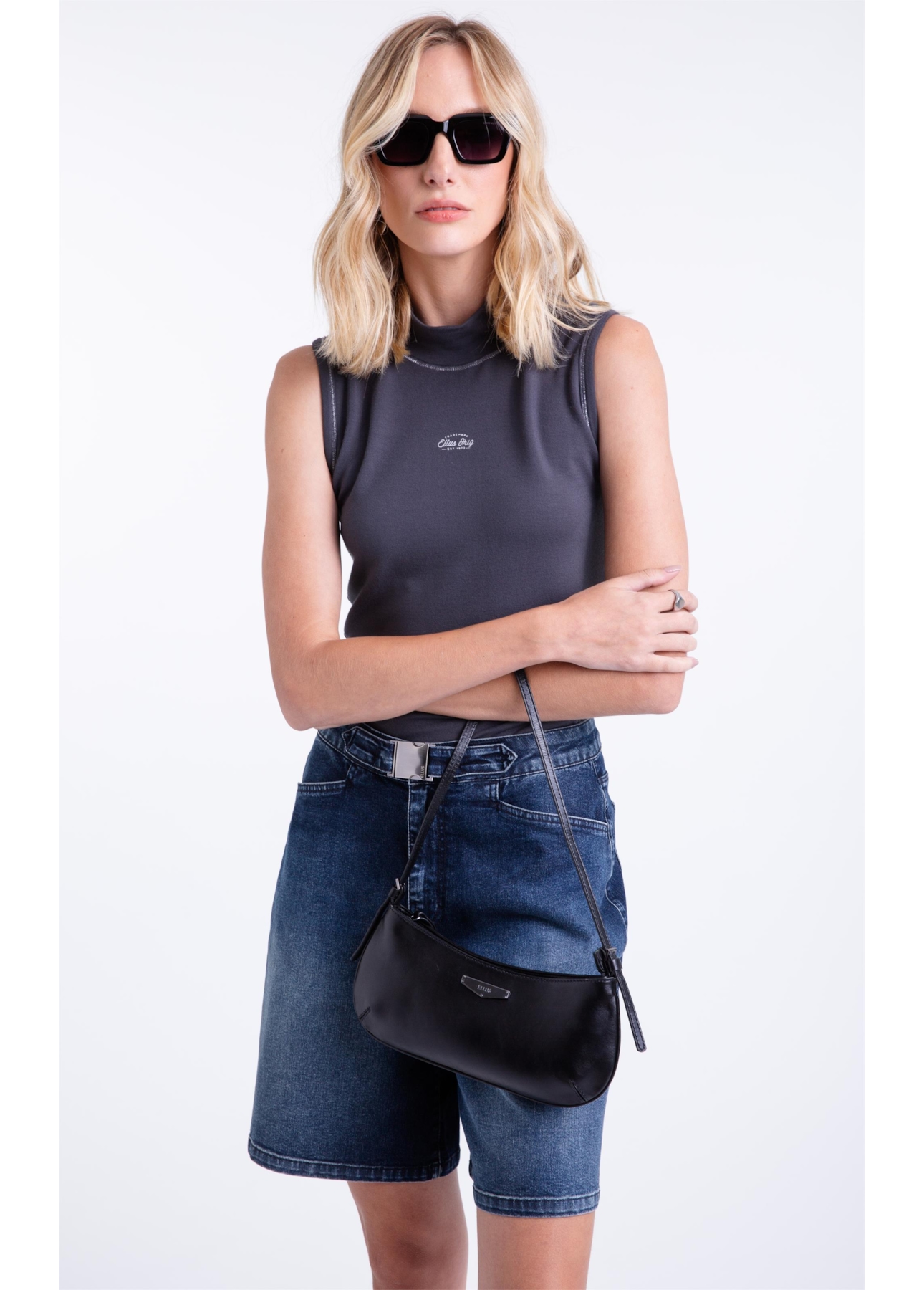 Bolsa Shoulder Bag Lauren Ellus Preto