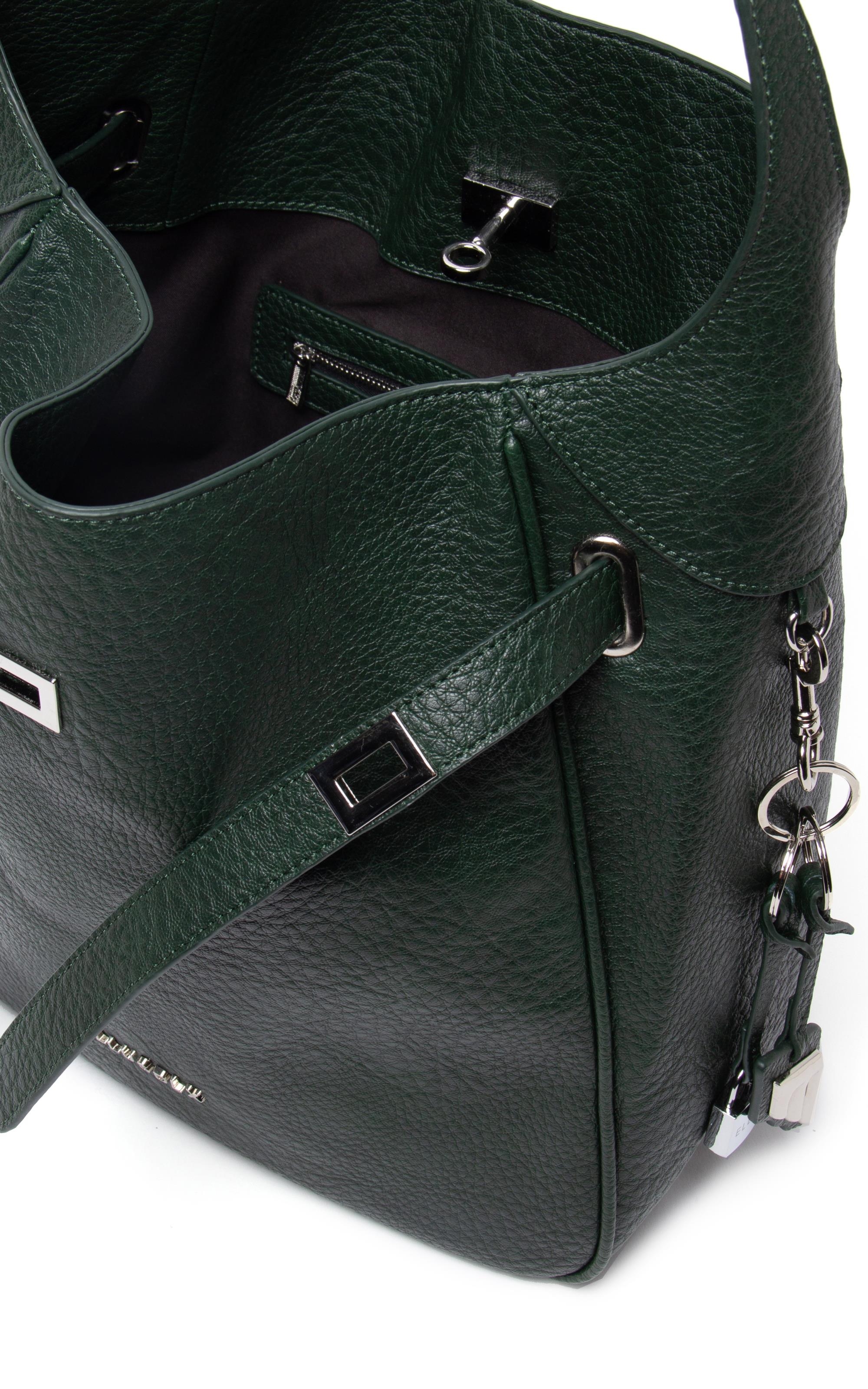 Bolsa Shoulder Bag Lock Samantha Dark Green